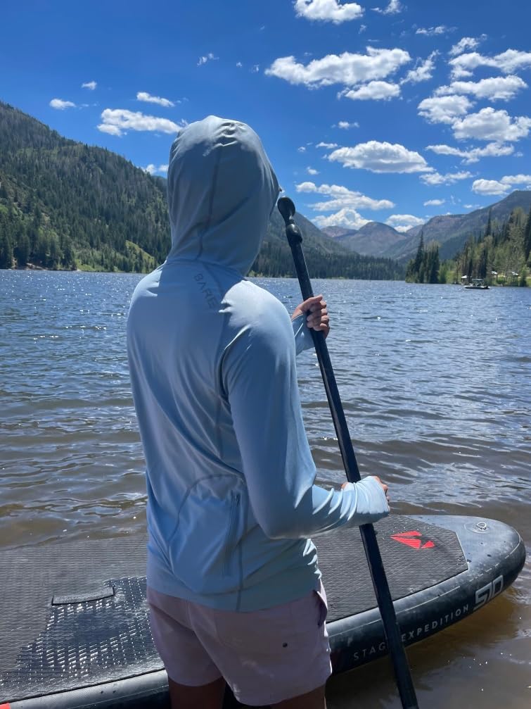 Bare Eclips Men's Hoodie Rashguard | 50+ UV Rating | Hood for Added Sun Protection | Quick Dry | Long Sleeve - Image 3